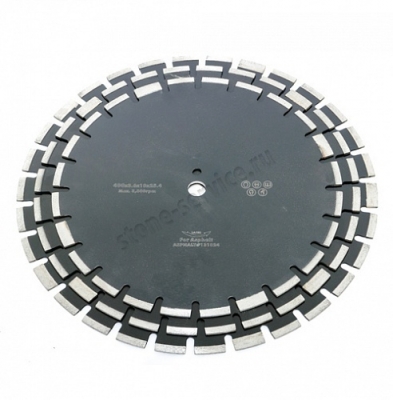 диск сегментный д.450*25,4 (3,2*10)мм | 32z/асфальт/wet/dry diamaster
